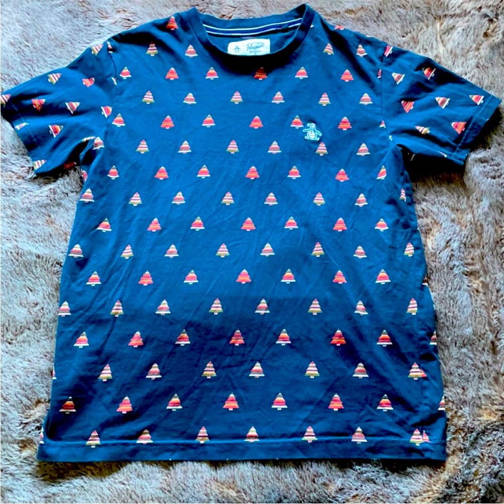 Original Penguin Munsingwear men's teeshirt tee medium blue